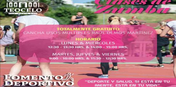 Clases de zumba y baile gratis en Teocelo
